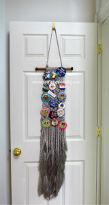 Sentimental macramé wall hanging