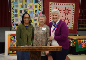 Here I am with the Program Chair, Angela Horner (center) and President, Vicky Richter.