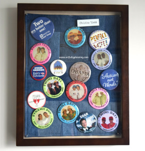 Shadow box button display